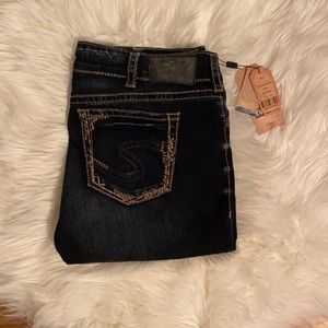 Silver Slim Bootcut Jeans